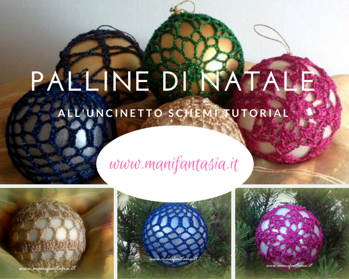 10 Decorazioni Natalizie Alluncinetto.Palline Di Natale All Uncinetto Schemi Manifantasia