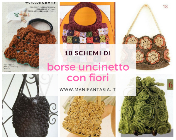 Borse Uncinetto Con Fiori 10 Schemi Da Scaricare Manifantasia