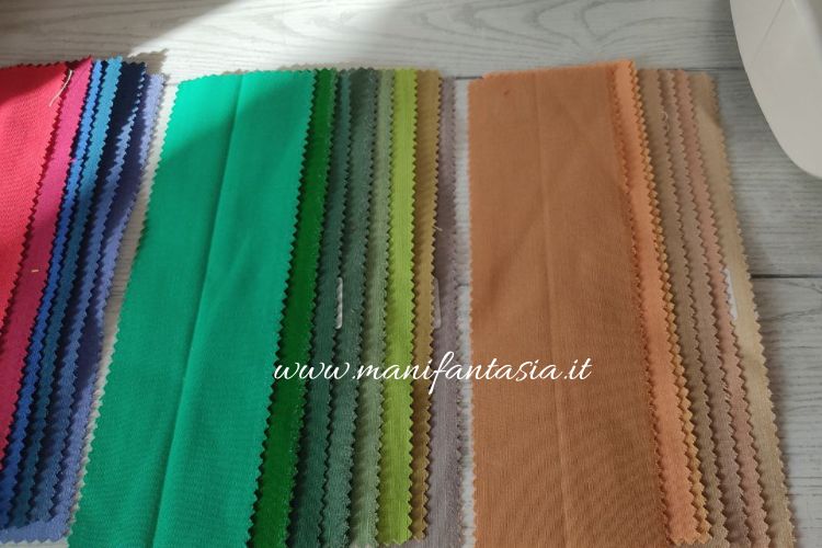 borsa patchwork strisce di tessuto colorate