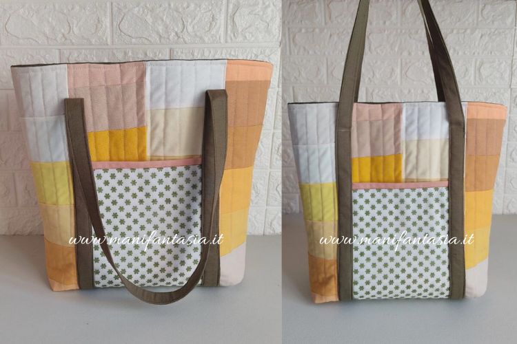 come fare una borsa patchwork con tutorial