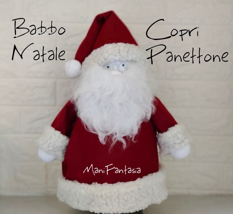 babbo natale copri panettone