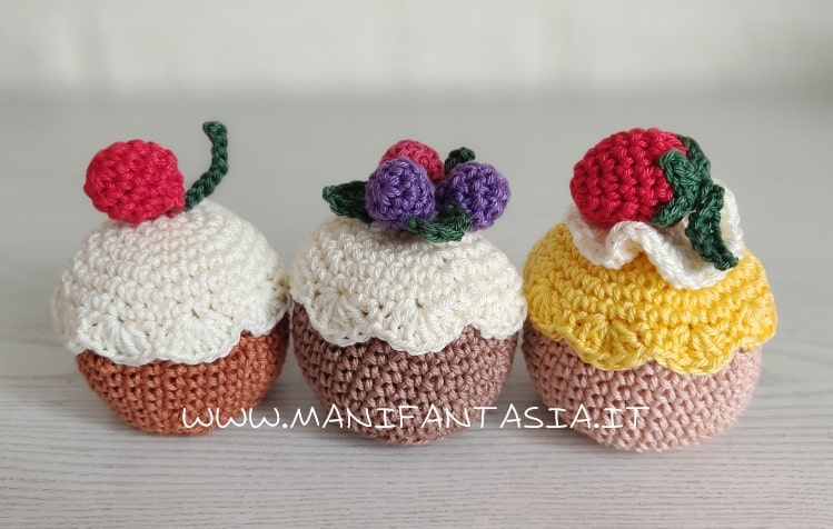 dolcetti uncinetto amigurumi con la frutta