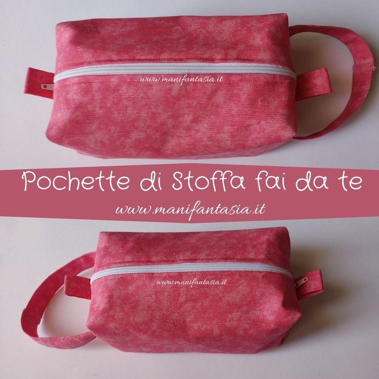  pochette di stoffa fai da te tutorial