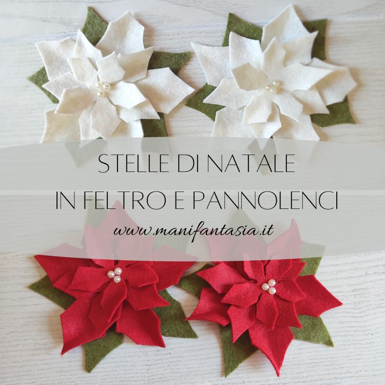 stelle si natale in pannolenci e feltro tutorial