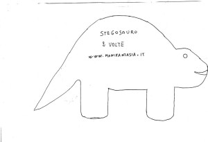 dinosauro stegosauro modello