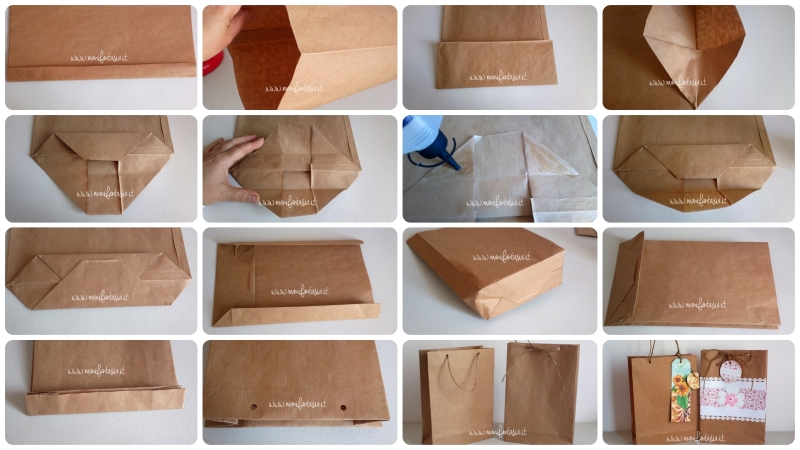 sacchetti di carta fai da te confezioni regalo idee - ManiFantasia