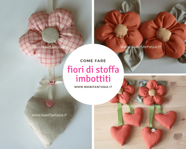 fiori di stoffa imbottiti