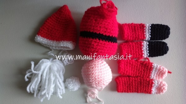 Schema Babbo Natale Uncinetto Amigurumi.Babbo Natale Uncinetto Amigurumi Schema Italiano Manifantasia