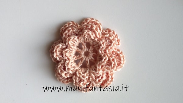 irish crochet rose piccole
