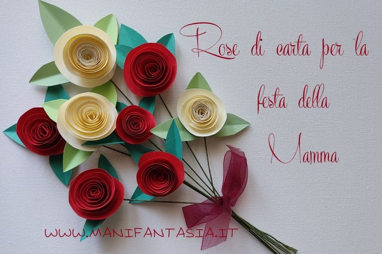 rose di carta per la festa della mamma