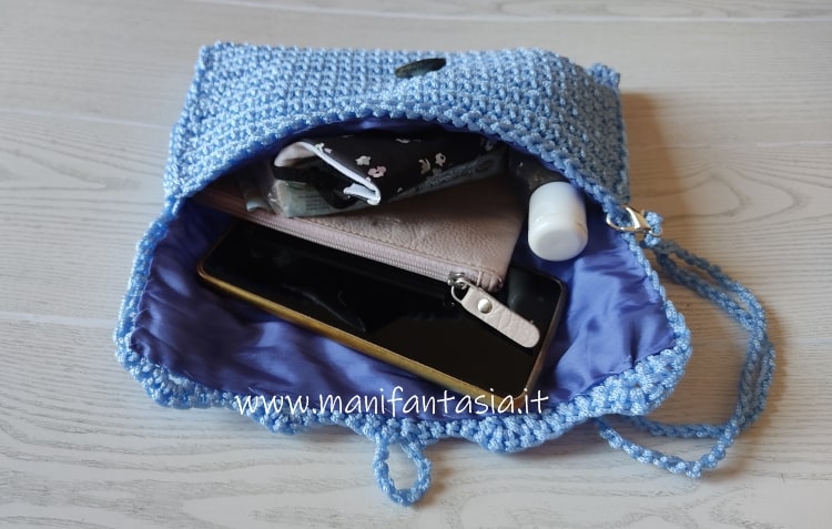 pochette uncinetto facilissima interno