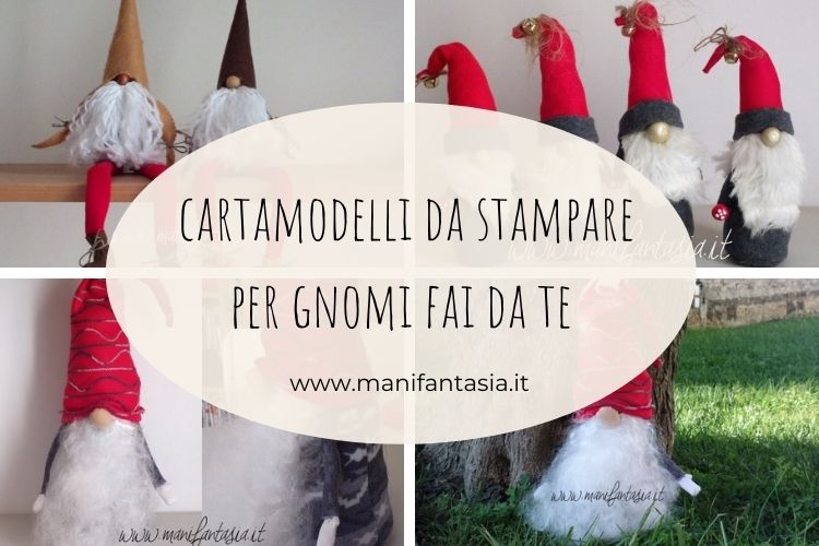 cartamodelli gnomi da stampare con misure