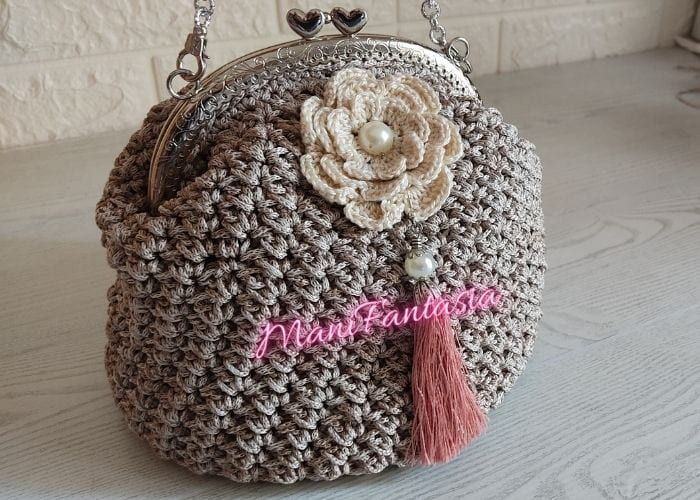 PASTICCINO BAG Tutorial, BORSA fai da te in tessuto con chiusura CLIC CLAC