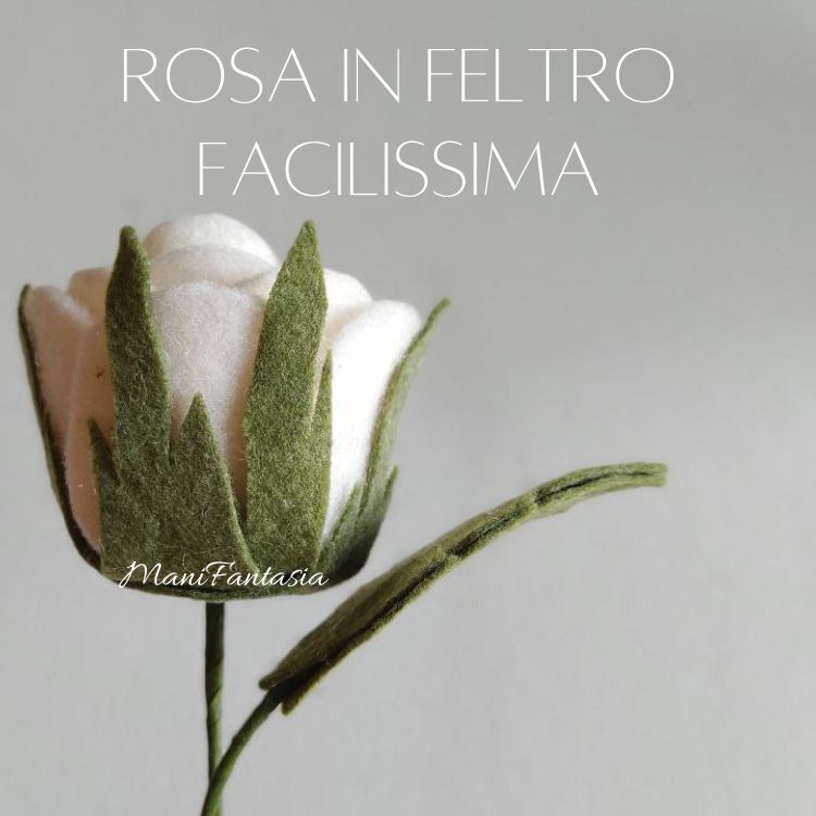 rosa di feltro facile tutorial