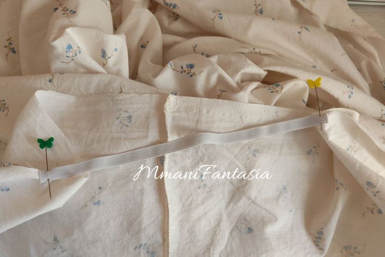 cucire gli angoli del lenzuolo- quanto elastico occorre