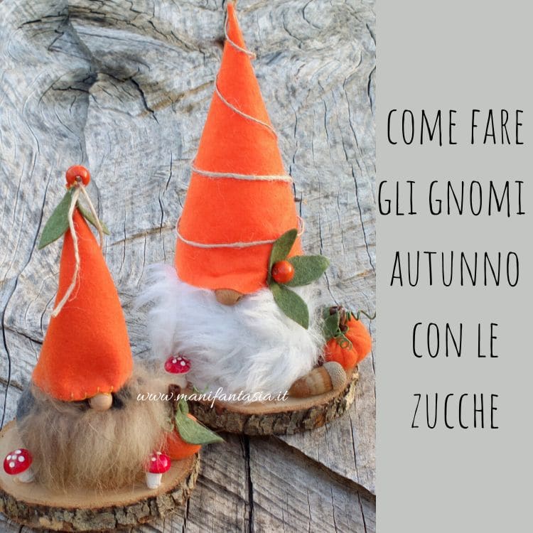 gnomo autunno con zucche facile