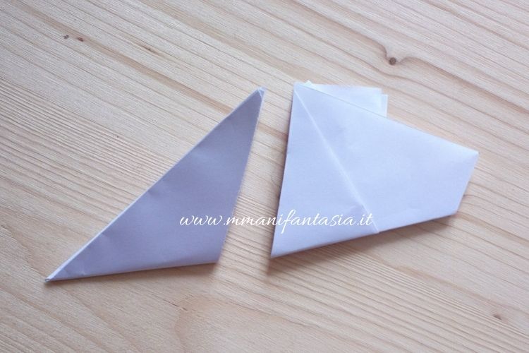 stelle di carta origami step 7