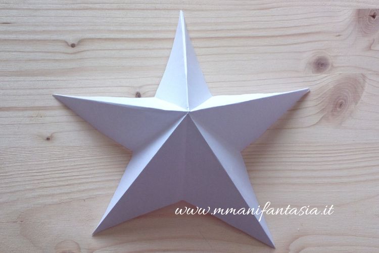 stelle di carta origami step 9