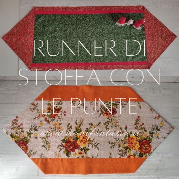 come cucire un runner con le punte