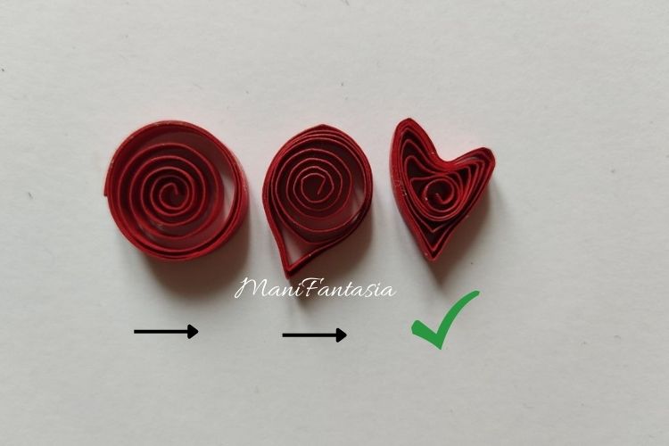 forme base quilling il cuore