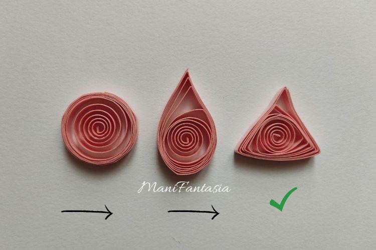 quilling forme base- il triangolo