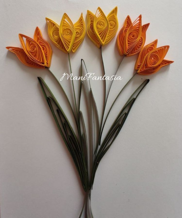 tulipani facili tecnica quilling