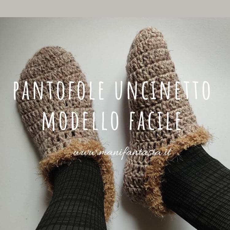 pantofole uncinetto schema