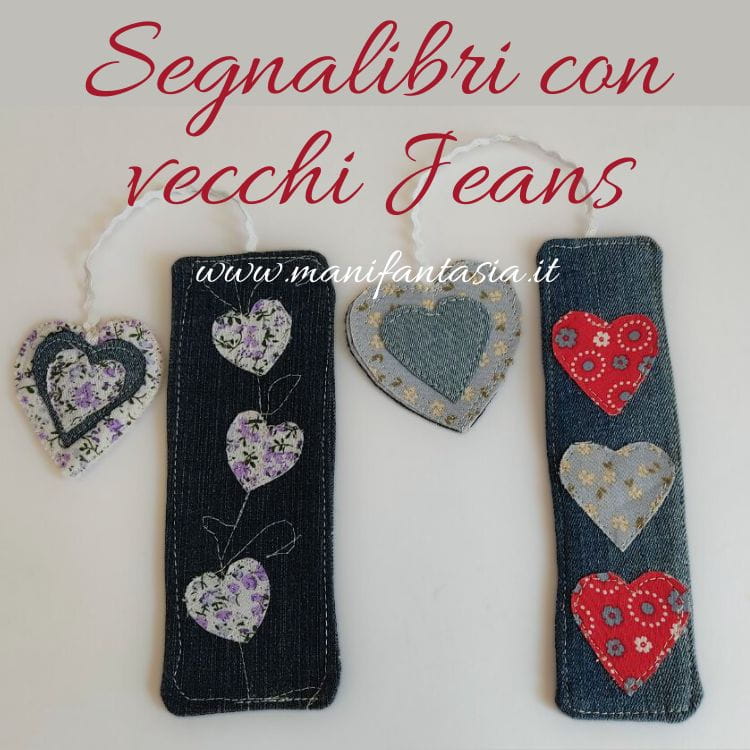 come fare segnalibri con vecchi jeans